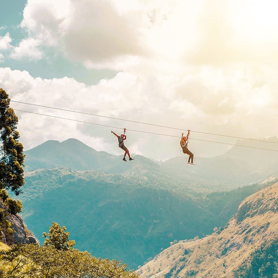 Zip lining