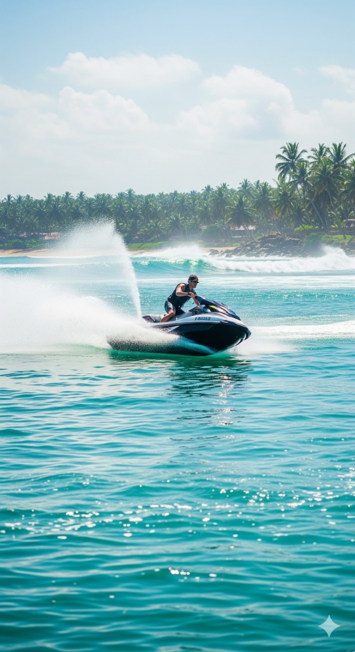 Jet skiing
